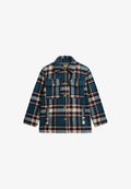 Superdry & Co HEAVYWEIGHT - Summer jacket - petrol blue check
