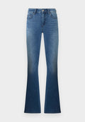 ONLY Flared fit ONLBLUSH Mid waist - Flared Jeans - medium blue denim