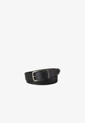 Calvin Klein ROUND BUCKLE - Belt - black/antique silver-coloured