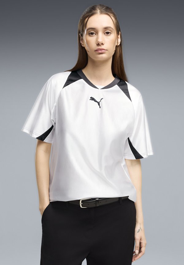 Puma STREET RELAXED JERSEY - Sports T-shirt - puma white
