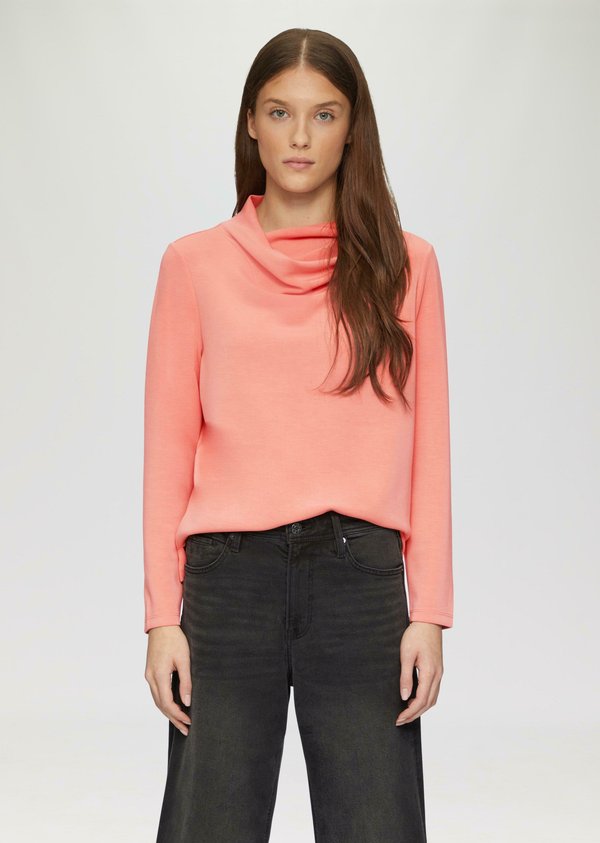 s.Oliver MIT WASSERFALLKRAGEN - Sweatshirt - himbeere