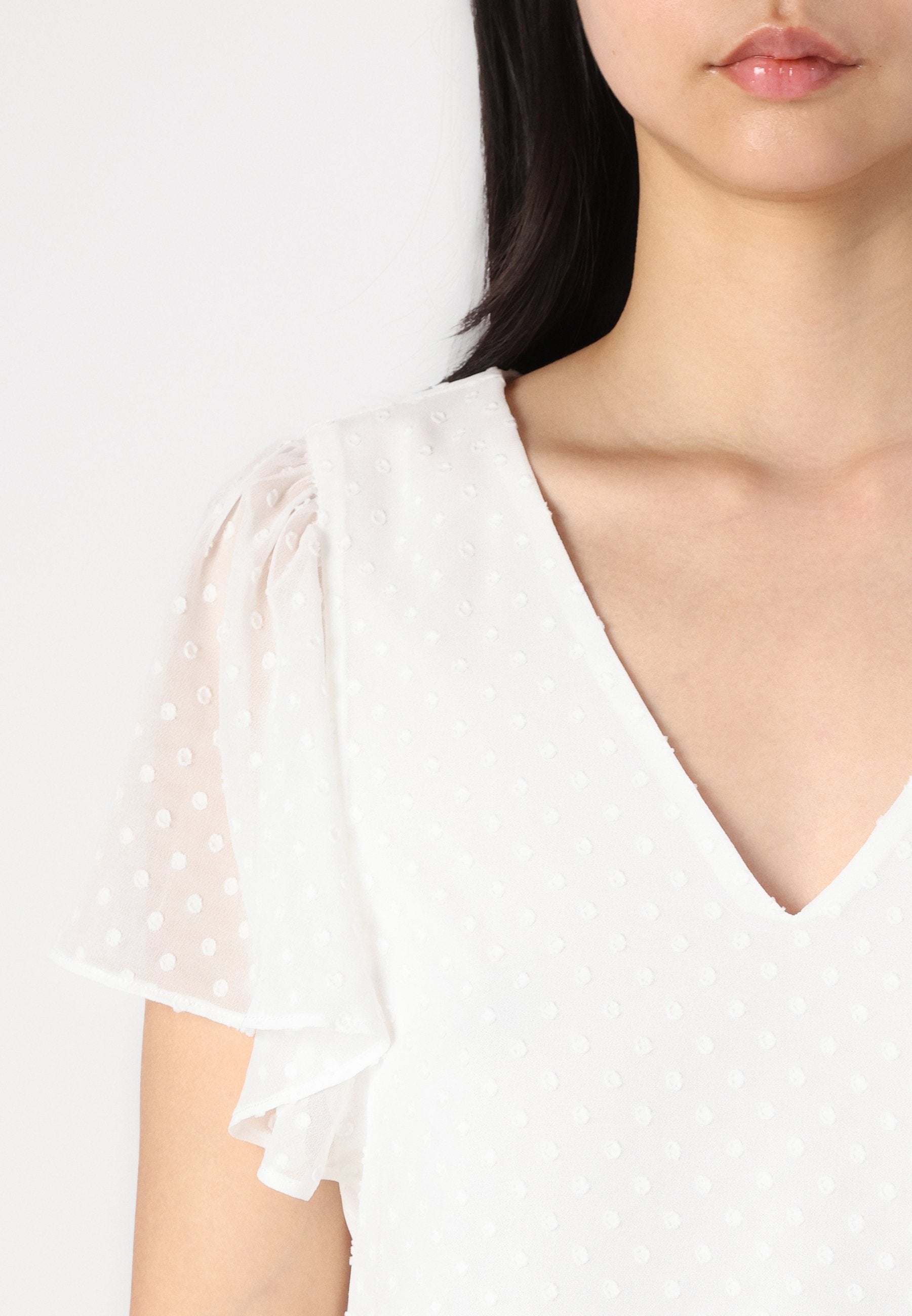VILA VIMICADA DOBBY V NECK