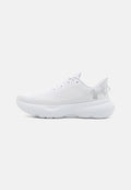 Under Armour INFINITE - Road running shoes - white/metallic silver