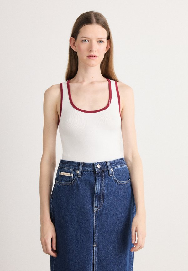 Calvin Klein Jeans Top - brilliant white combo