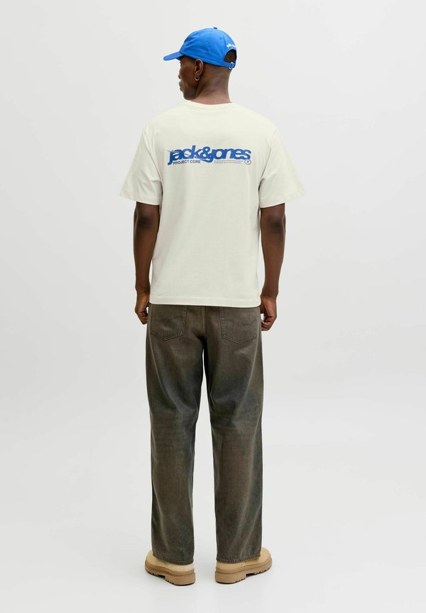 Jack & Jones T-SHIRT BACKPRINTET T-SHIRT - Print T-shirt - sweet corn