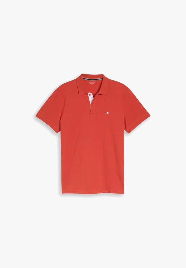 TOM TAILOR BASIC POLO WITH CONTRAST - Polo shirt - chili orange