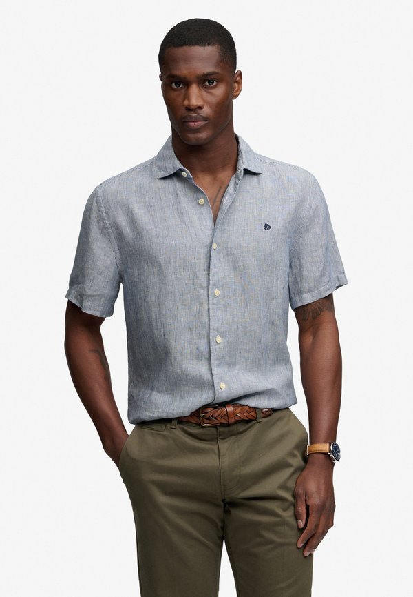 Superdry & Co Shirt - ticking navy stripe