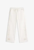 Tommy Jeans BRODERIE ANGLAISE DRAWSTRING TROUSERS WITH LINEN - Trousers - ancient white