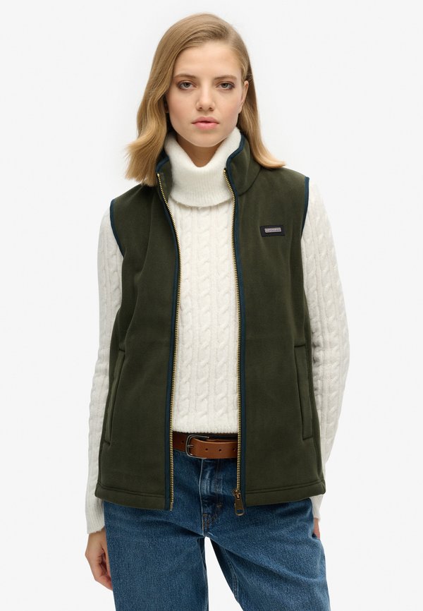 Superdry & Co ESTATE - Waistcoat - surplus goods olive green