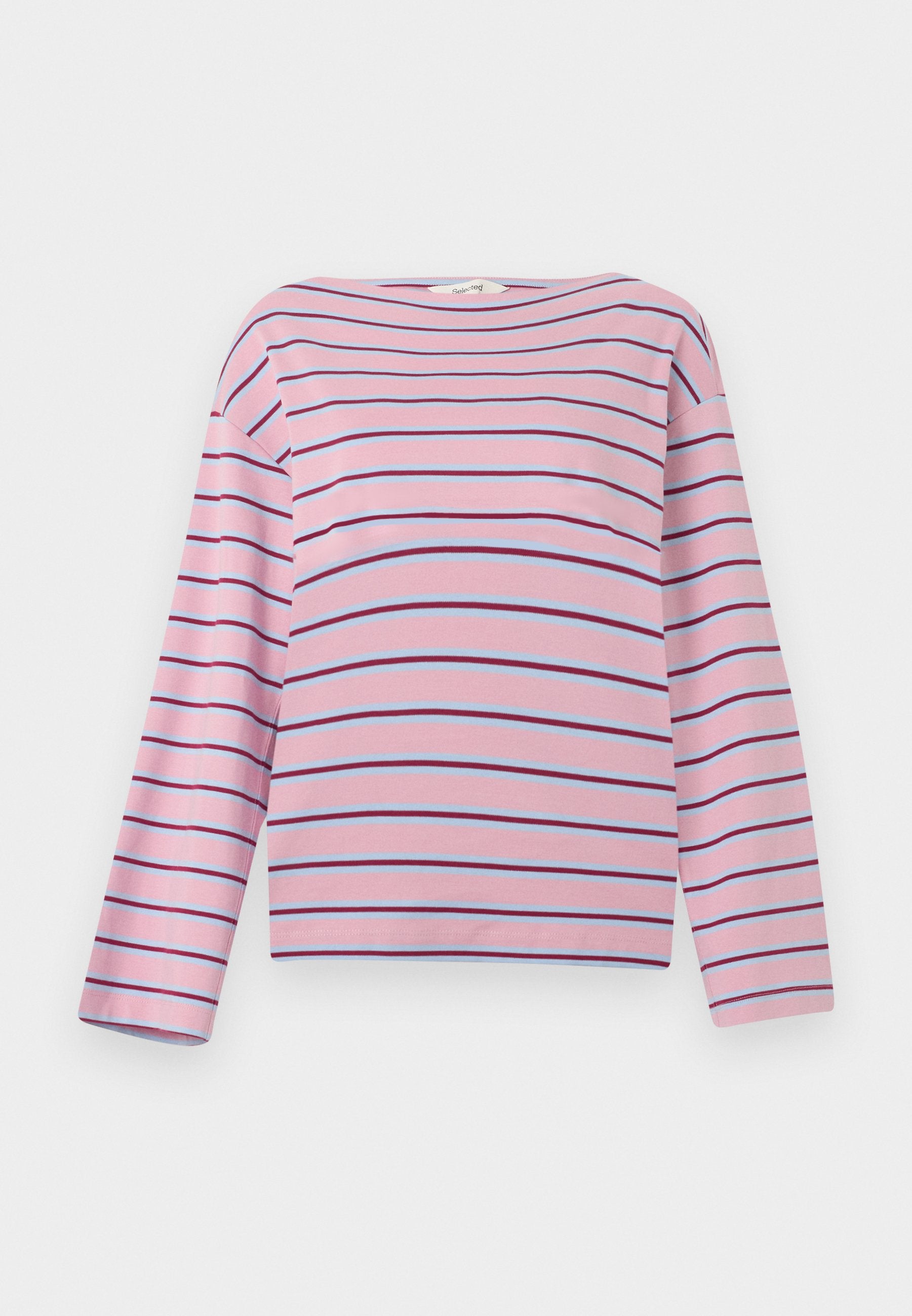 Selected SLFPOLLY BOATNECK STRIPED TEE