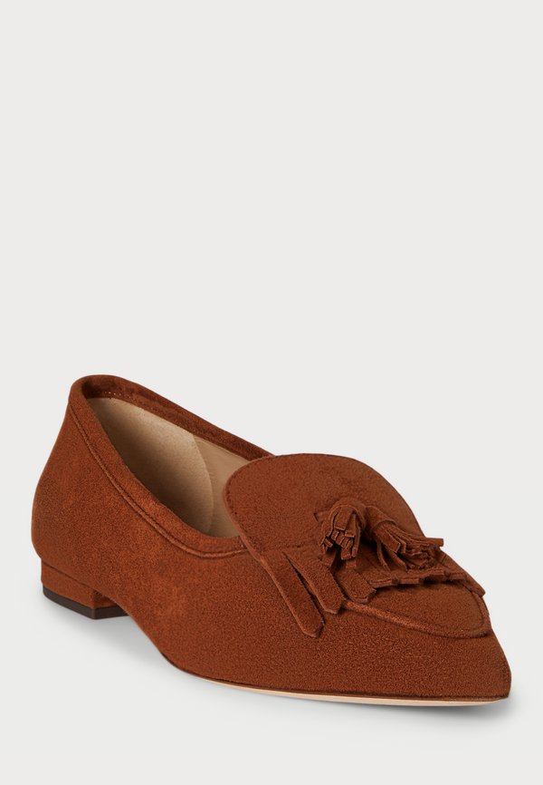 Lauren Ralph Lauren LONDYN SHEEP-SUEDE KILTIE BALLET FLAT