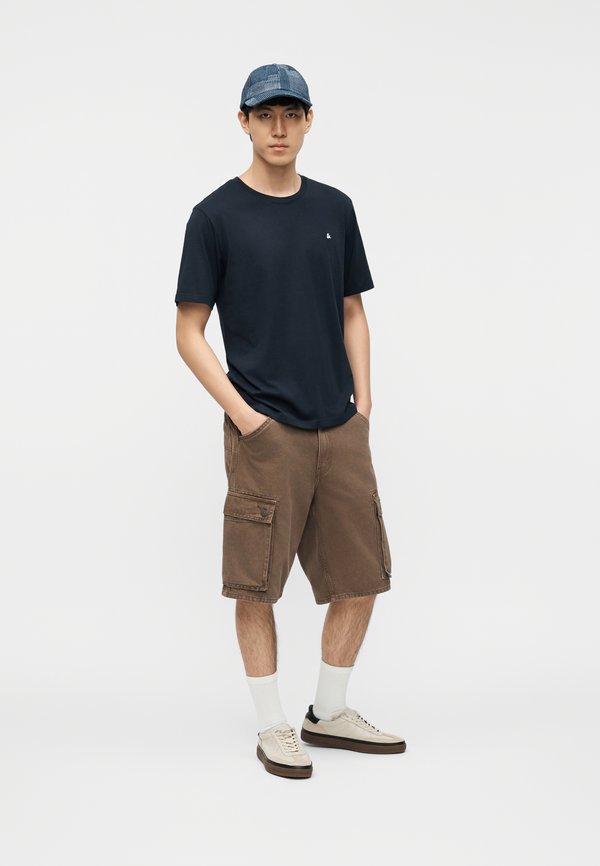 Jack & Jones JJEPAULOS TEE CREW NECK 2 PACK - Basic T-shirt - white/navy blazer