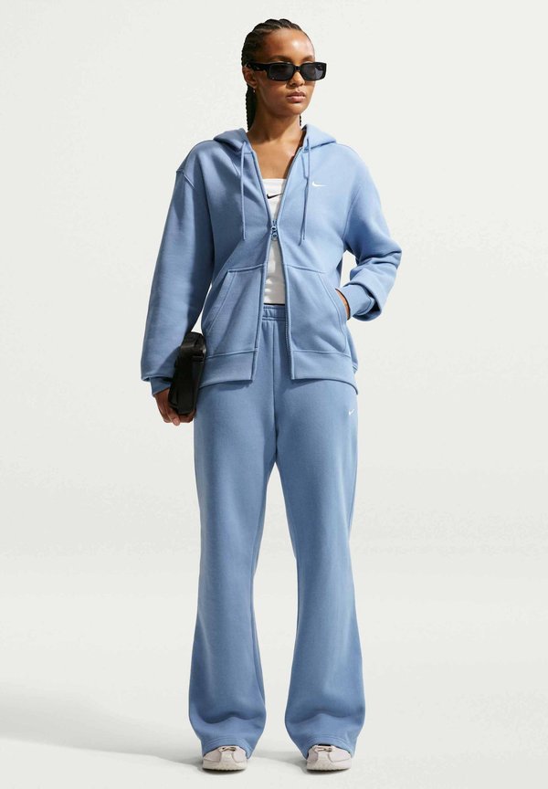 Nike Sportswear W NK STDO FLC MW STD FZ HDY - Zip-up sweatshirt - work blue sail