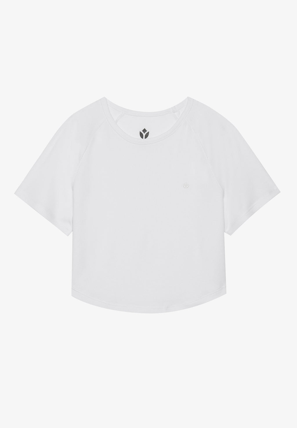 Even&Odd active ESSENTIAL CROPPED FINE RIB T SHIRT