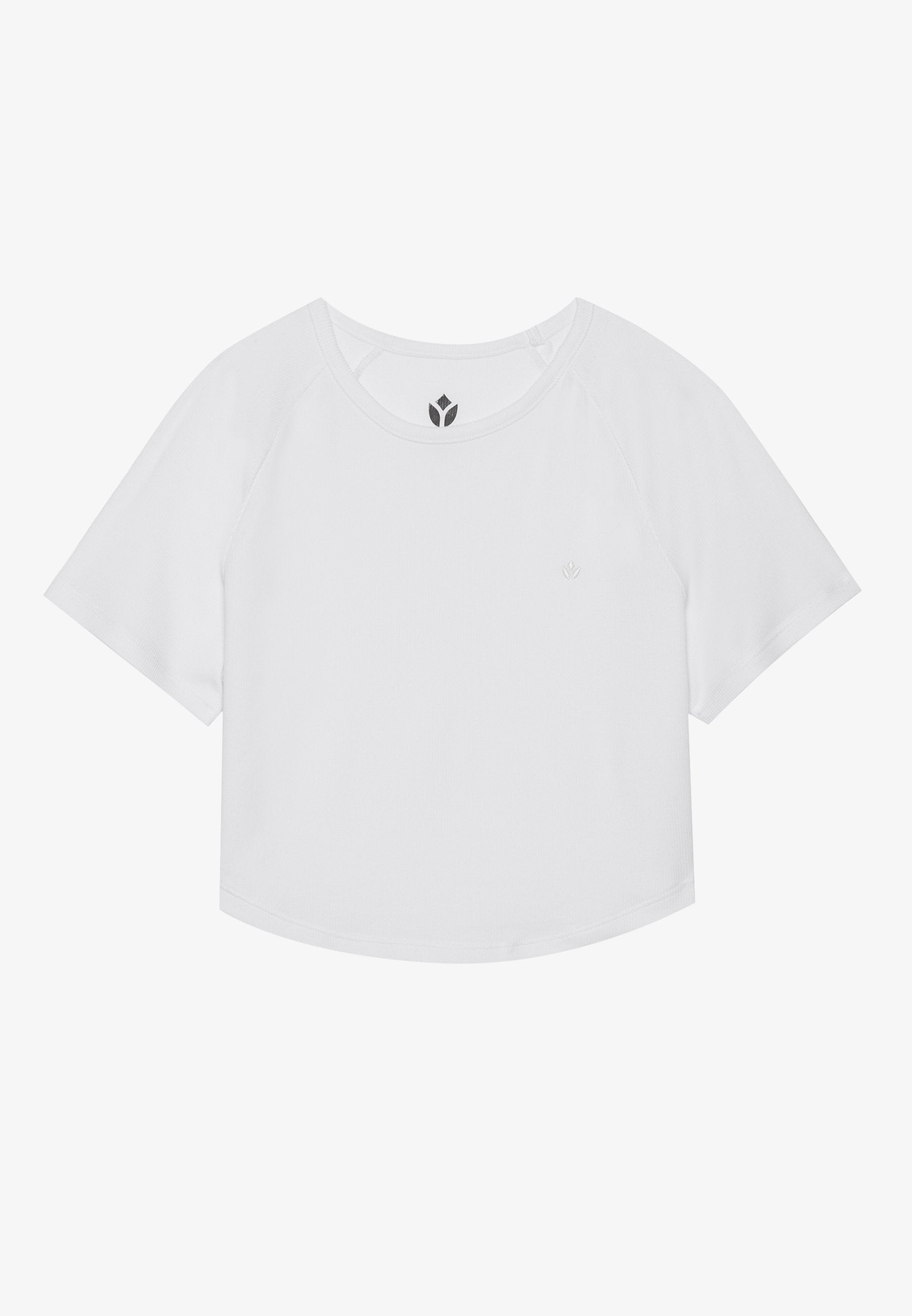 Even&Odd active ESSENTIAL CROPPED FINE RIB T SHIRT