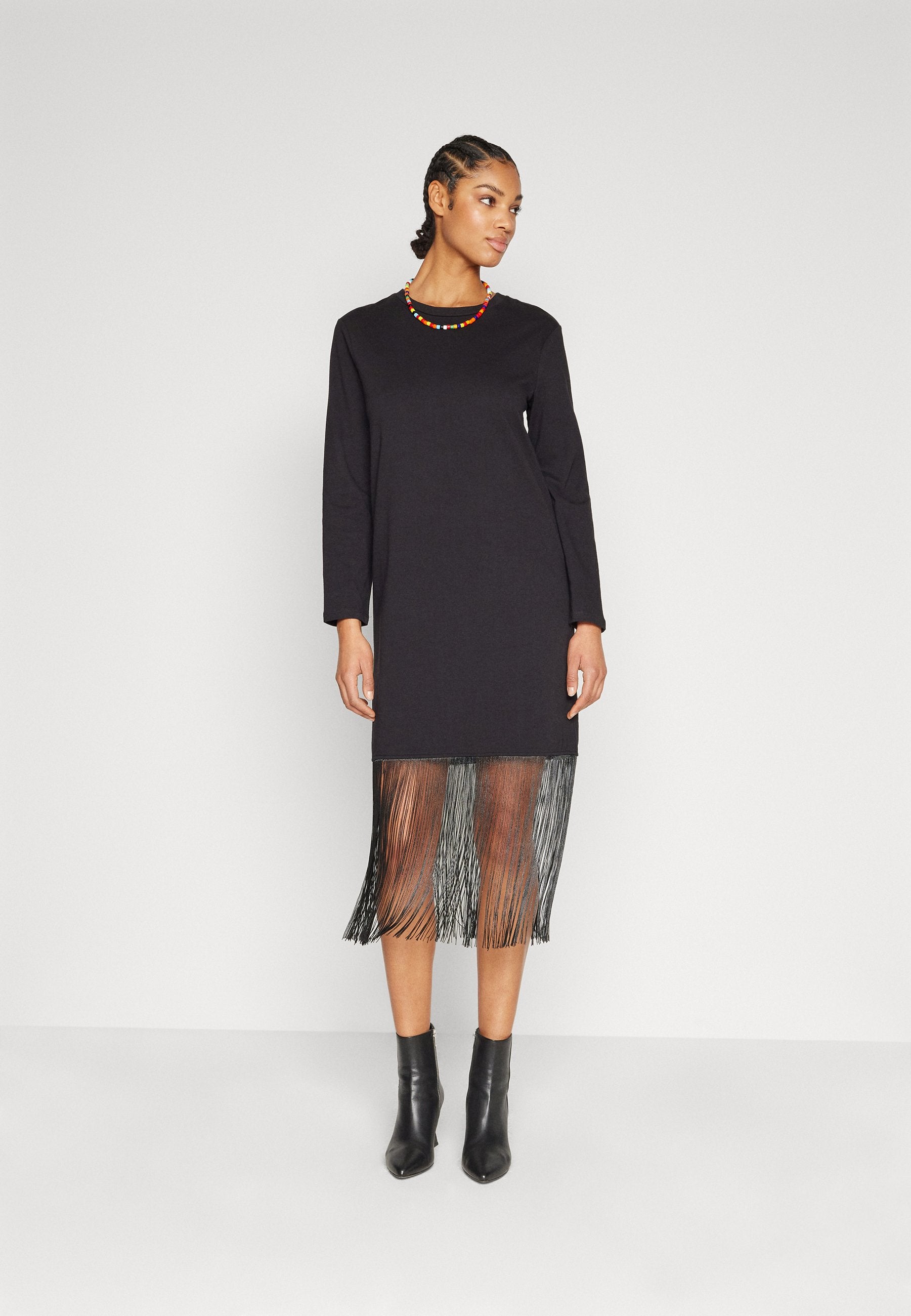 Pieces PCLINE FRILL DRESS