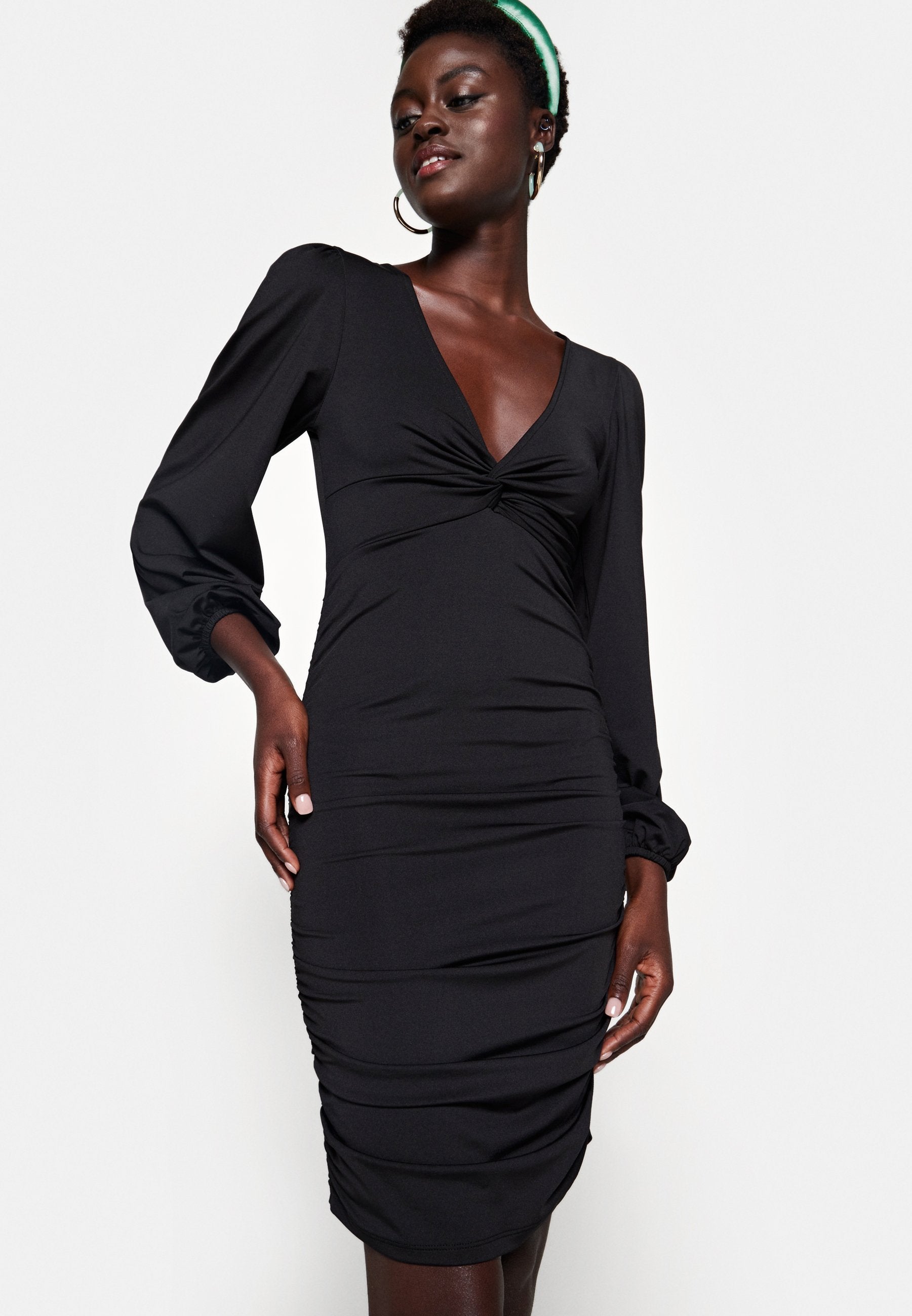 Nly by Nelly BALLOON SLEEVE TWIST DRESS