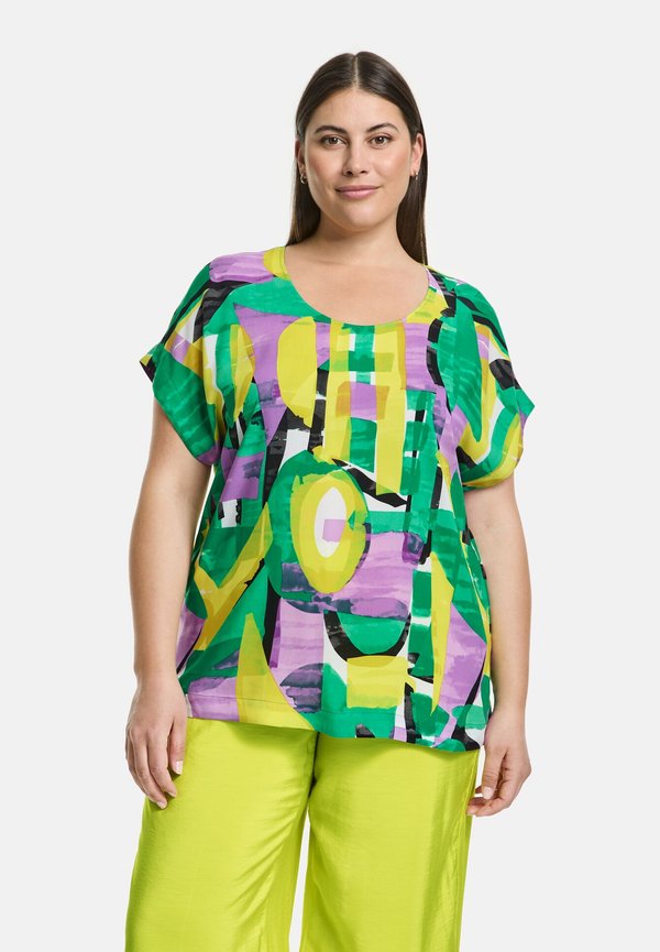 Samoon KURZARM MIT FARBENFROHEM PRINT