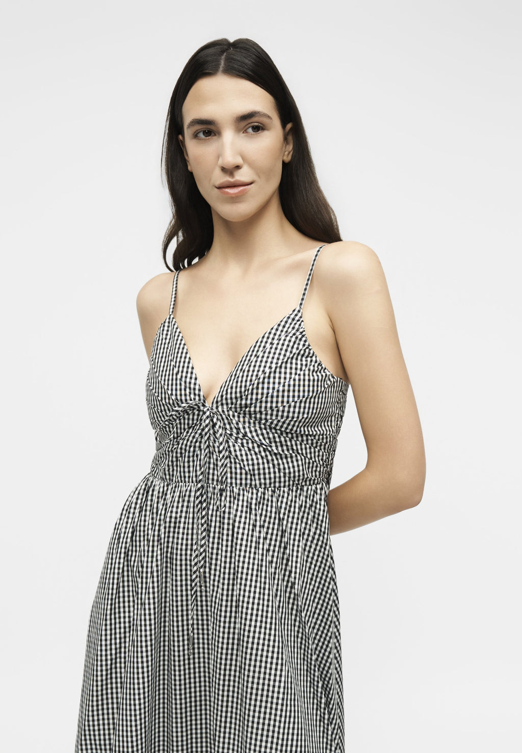 MICHAEL Michael Kors GINGHAM MIDI DRESS