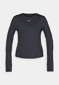 Nike Performance ONE CLASSIC - Long sleeved top - black/white