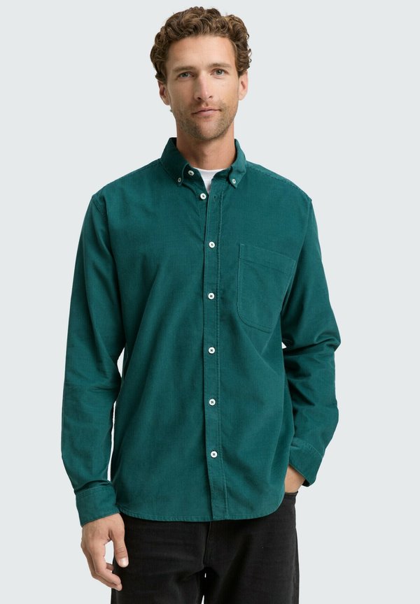 TOM TAILOR REGULAR FIT MIT BRUSTTASCHE - Shirt - jasper green