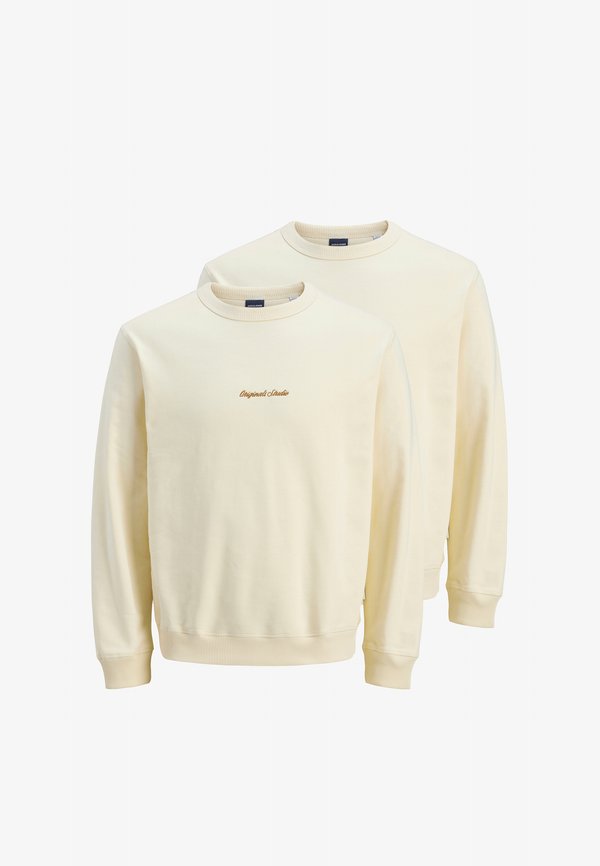 Jack & Jones 2ER PACK  - Sweatshirt - antique white