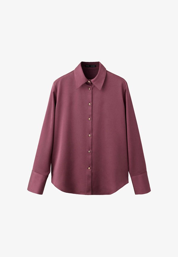 Mango ADULT - Button-down blouse - berry