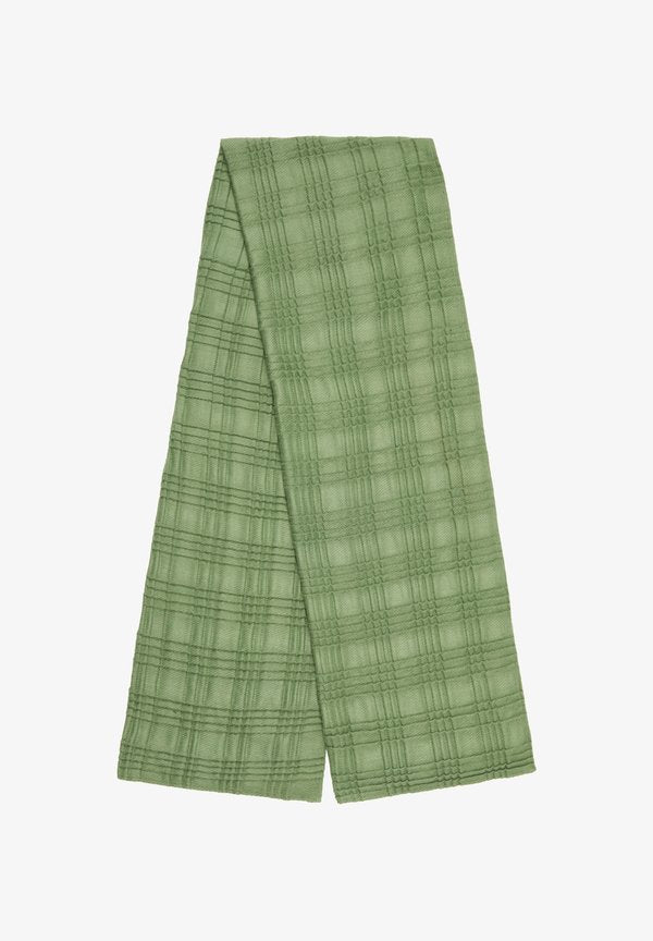 s.Oliver MIT PLISSEEFALTEN - Scarf - grün