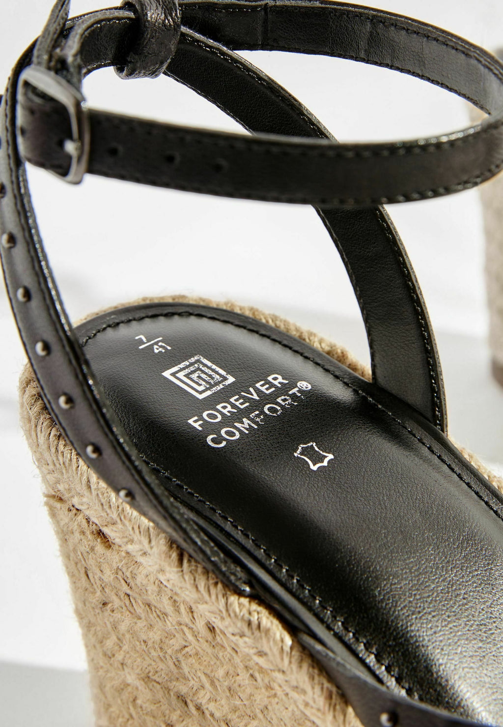 Next FOREVER COMFORTÂ® STUD STRAP WEDGES