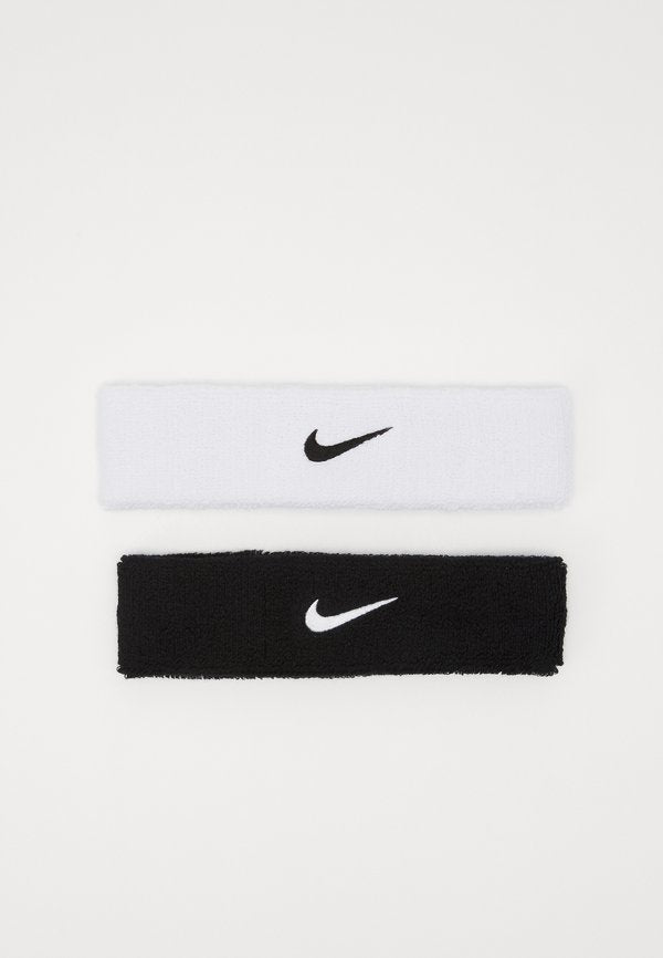 Nike Performance HEADBAND UNISEX 2 PACK - Sweatband - black/white