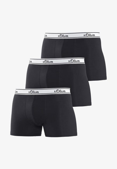 s.Oliver 3 PACK - Trunks - schwarz