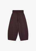 Bershka FOLD-OVER WAIST TROUSERS - Tracksuit bottoms - mauve