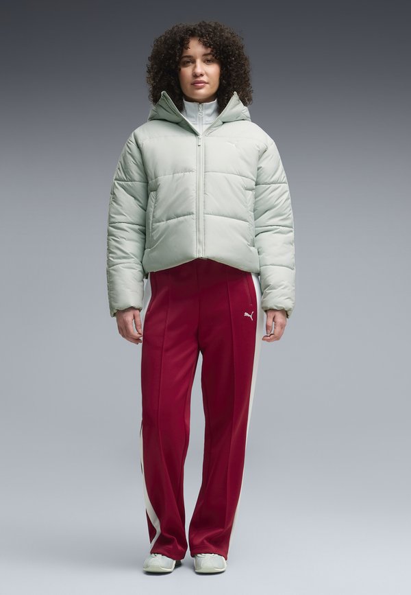 Puma T7 ALWAYS ON STRAIGHT TRACK PANTS OP - Tracksuit bottoms - garnet glow-créme de mint