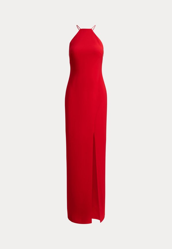 Lauren Ralph Lauren DOUBLE-FACED CREPE HALTER GOWN