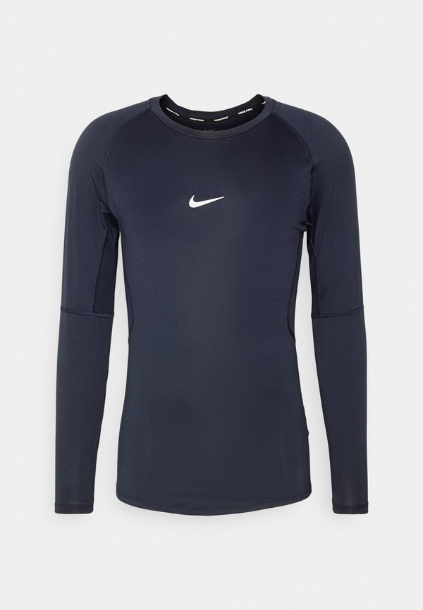 Nike Performance M NP DF TIGHT TOP LS - Long sleeved top - obsidian/white