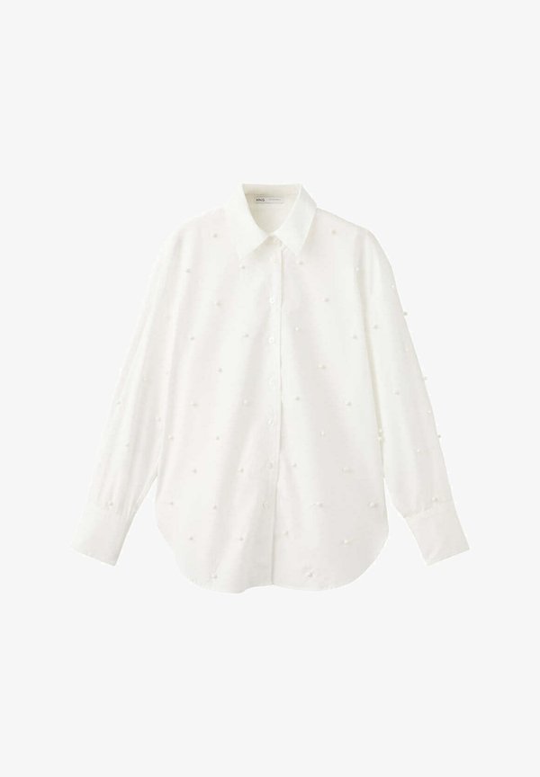 Mango ADULT - Button-down blouse - cremeweiß
