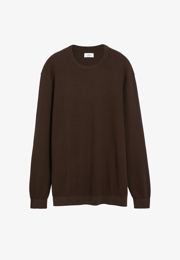 s.Oliver STRICKPULLOVER - Jumper - dunkelbraun