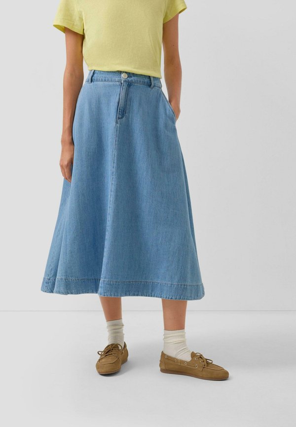 s.Oliver ROCK - A-line skirt - blau