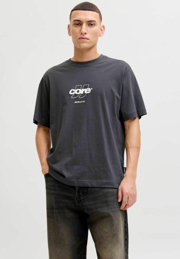 Jack & Jones T- - Print T-shirt - asphalt