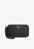 Tommy Hilfiger LOGOTAPE COMPACT ZIP AROUND - Wallet - black