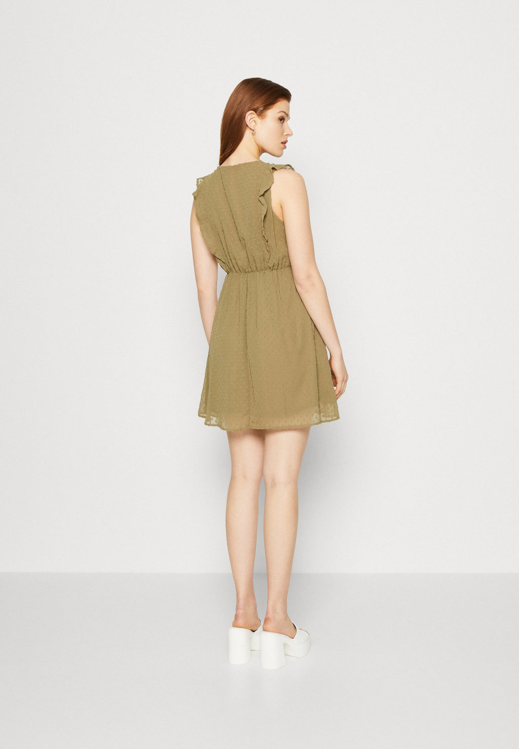 ONLSOF FRILL DOBBY DRESS Media 4