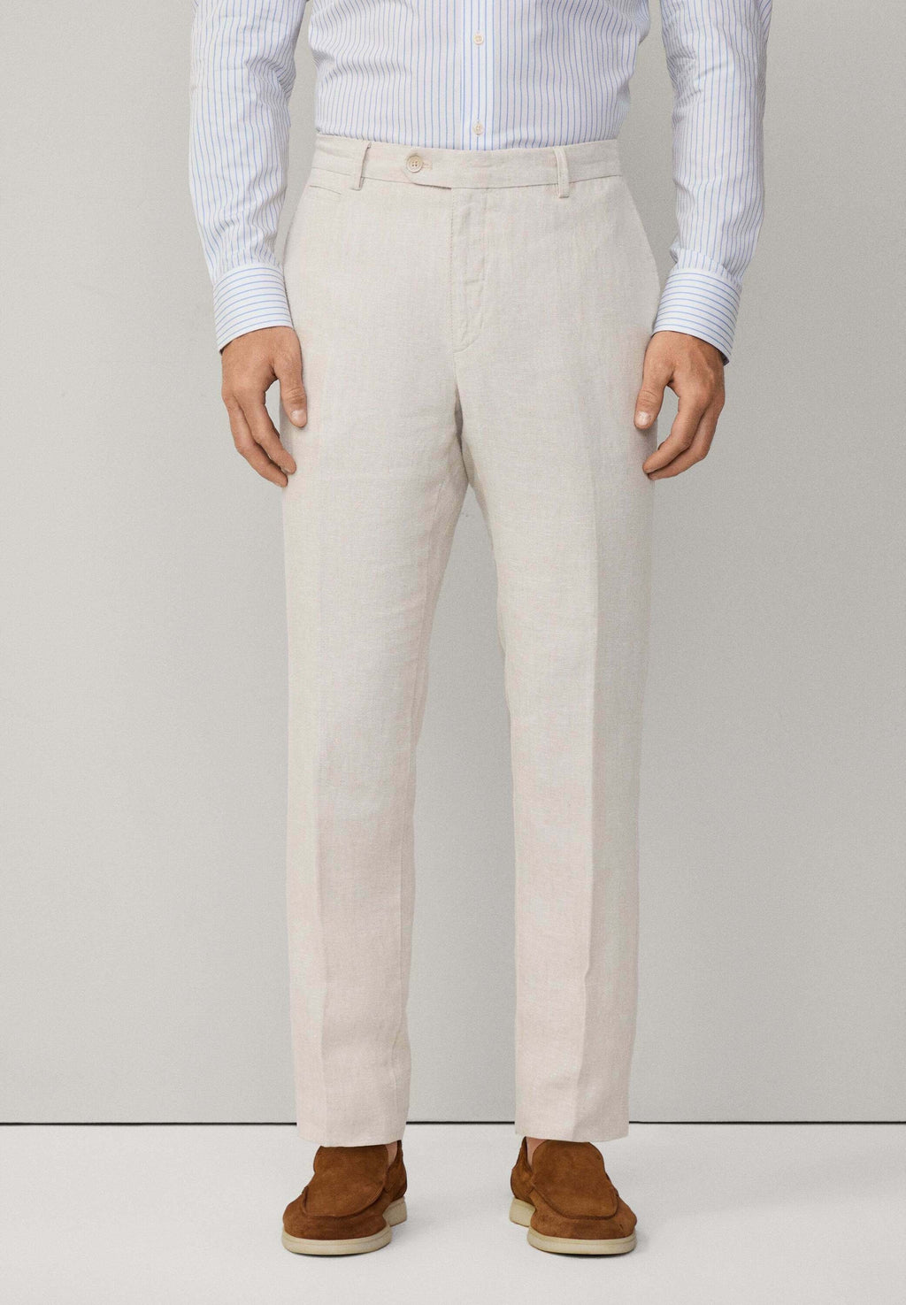 Hackett London SLIM FIT KENSINGTON LINEN CHINO