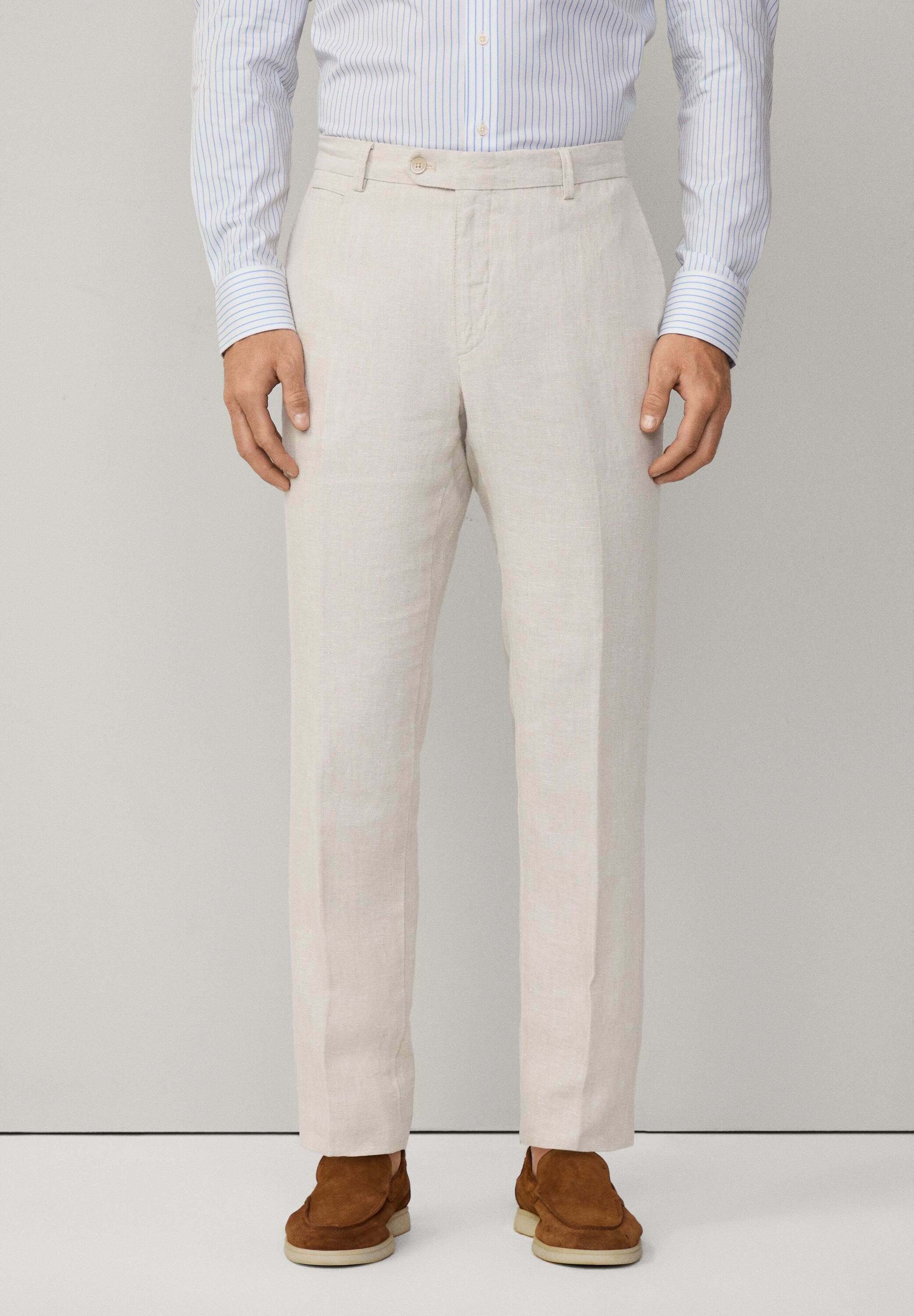 Hackett London SLIM FIT KENSINGTON LINEN CHINO