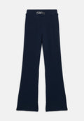 EXTRA SLIM METALLIC LOGO FLARED LEGGINGS Media 1