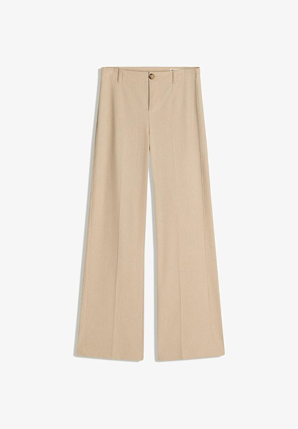 Bershka WIDE-LEG TAILORED - Trousers - sand