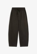 Bershka WIDE INTERLOCK BALLOON - Trousers - black