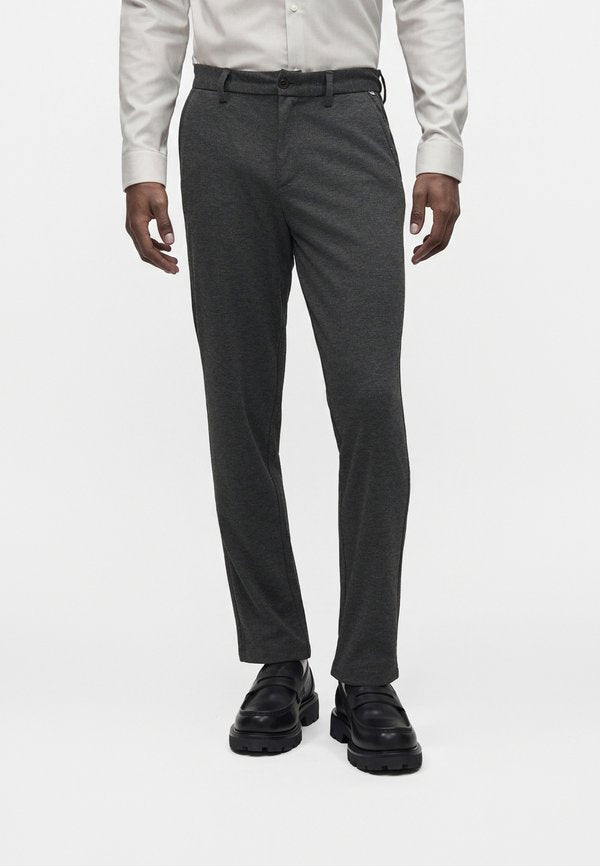 Jack & Jones JPSTOLLIE DEVON  - Chinos - dark grey melange