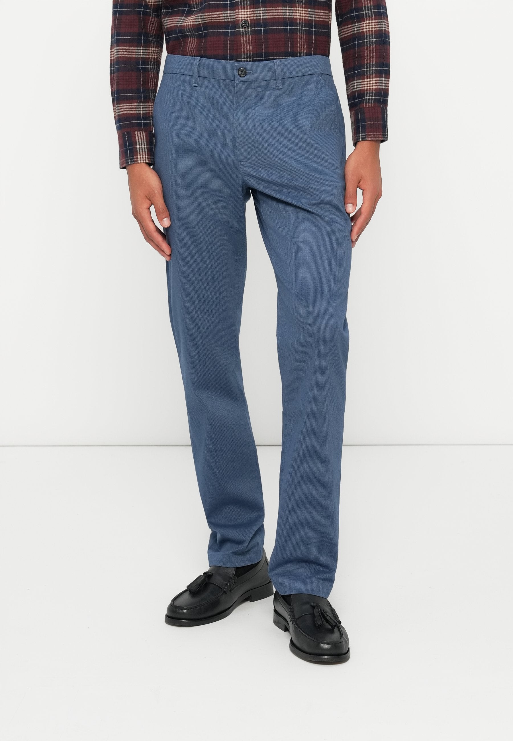 DENTON TEXTURED PRINT STRAIGHT LEG TROUSERS Media 3