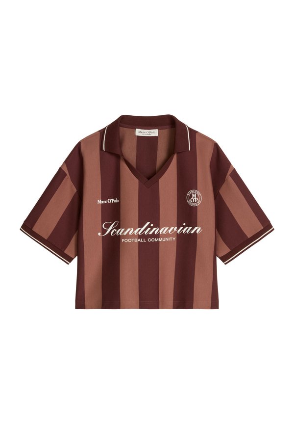 Marc O'Polo MOP CLUB '67 FOOTBALL TRIKOT SHIRT, CROPPED, STRIPED