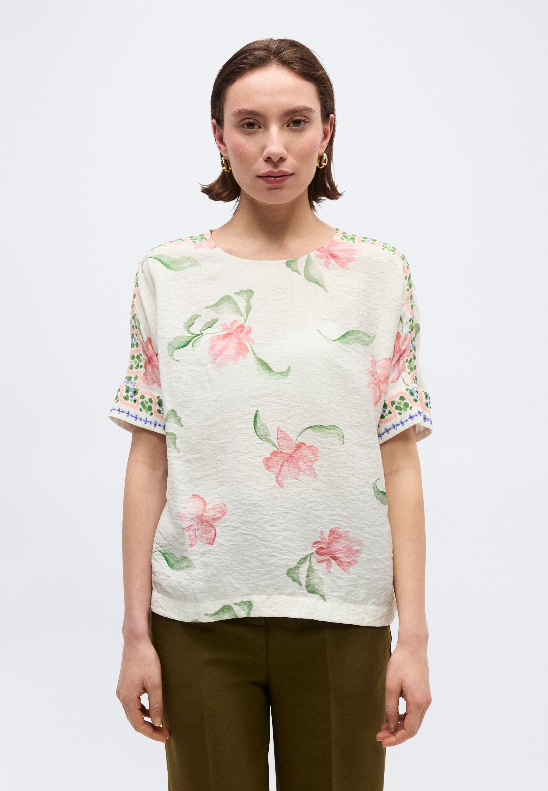 Mos Mosh BIG ORCHID BLOUSE
